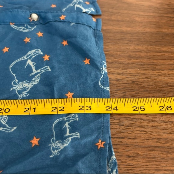 Cruel Blue Print Women's Top L - Picture 10 of 10